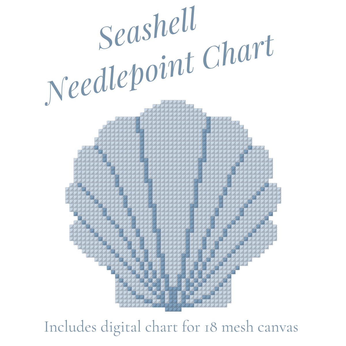 Seashell Needlepoint Digital Chart